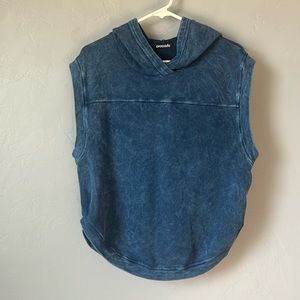 AVOCADO Acid Wash Sleeveless Hoodie